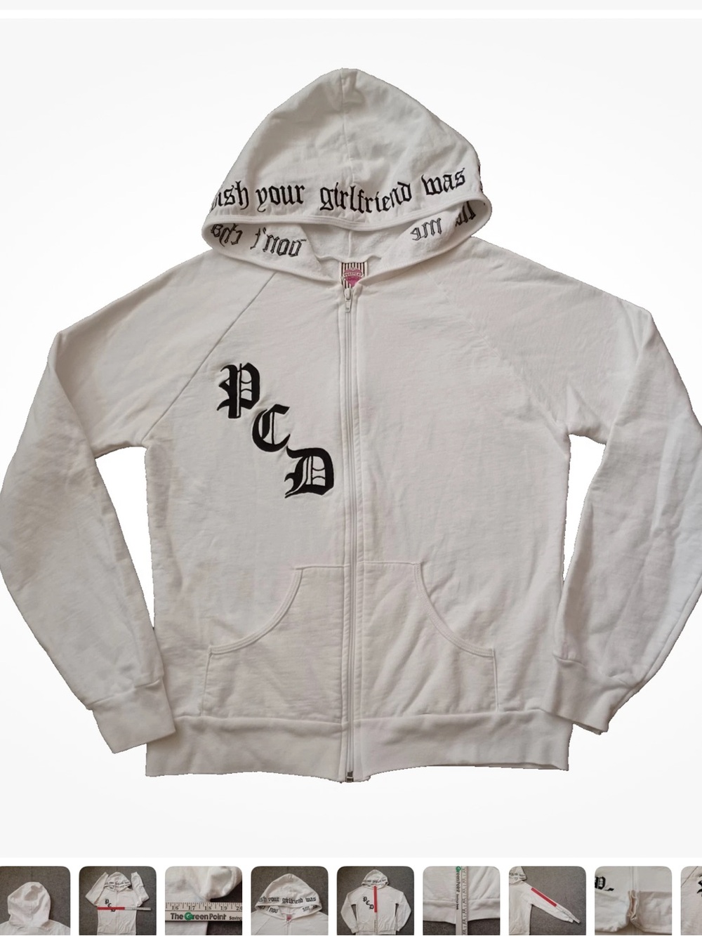 pcd Pussycat Dolls hoodie Don't Cha Wish Your White hoodie jacket Size small S